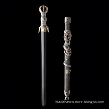 Buddhism Fudo Sword Silver Collection Edition Brass Accessories Gold-plated and Silver-plated